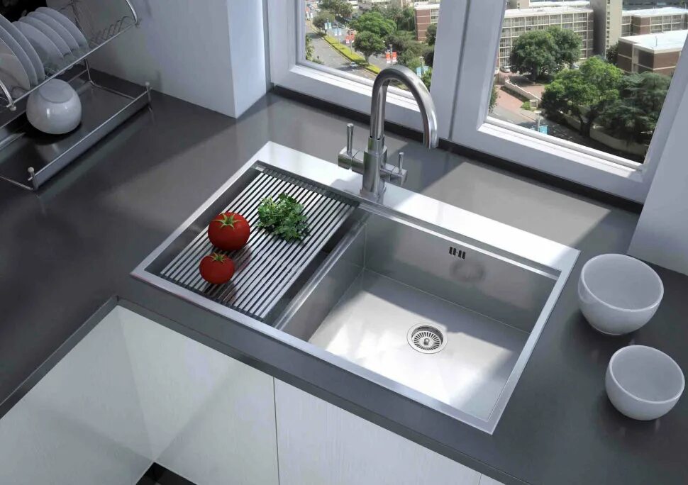 Кухня с маленькой мойкой фото Кухонные мойки :: Мойка кухонная Zorg Master X FLASH ZM X-5278-R