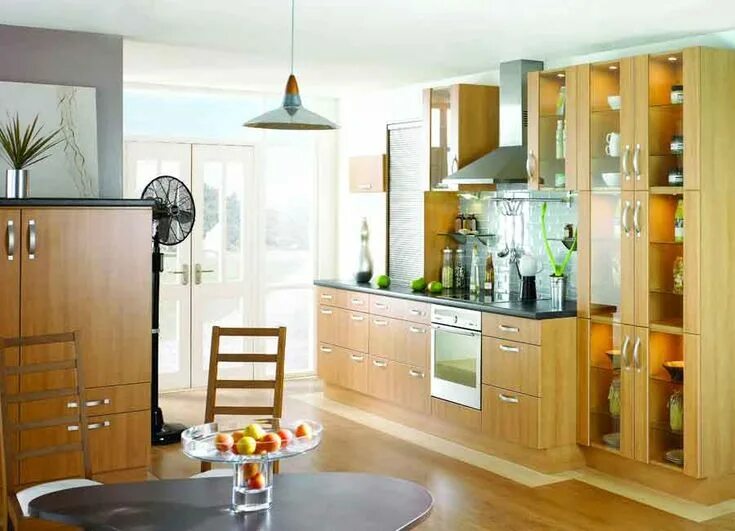 Кухня с напольными шкафами фото в интерьере Ideas for Decorating a Modern Kitchen ! Pride Interiors Hyderabad http://www.pri