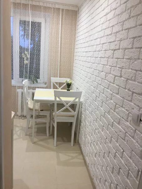 Кухня с обоями под кирпич дизайн фото Пин от пользователя Виктория на доске Отделка кирпичом в 2020 г Интерьер кухни, 