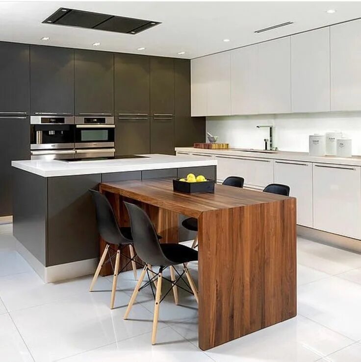 Кухня с островком дизайн cocina Kitchen island design, Kitchen interior, Contemporary kitchen