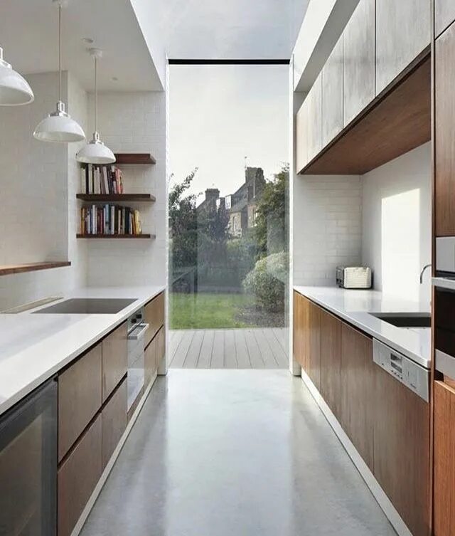 Кухня с параллельной планировкой маленькая Pin on интерьер ✨ Galley kitchen design, Galley kitchen remodel, Kitchen design 