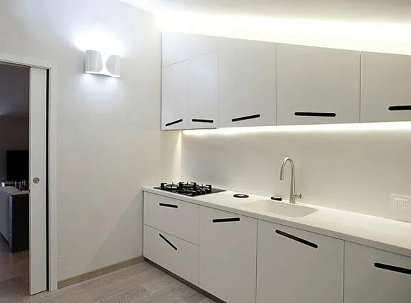 Кухня с ручками фото в интерьере Sleek Italian Apartment in Lucca Contemporary apartment, Contemporary stairs, Co