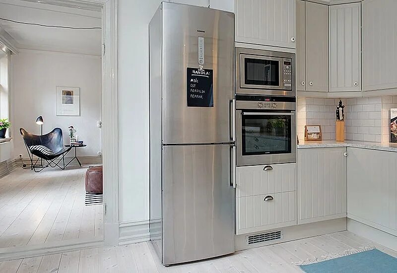 Кухня с серым холодильником фото Современный холодильник - в чем его особенности как выбрать