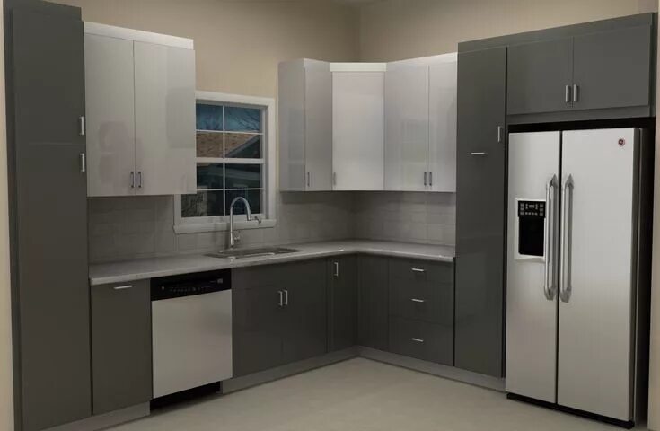 Кухня с серым холодильником фото Gray Kitchen Pantry Cabinet IKEA : Kitchen Pantry Cabinet IKEA Ideas - Design Id