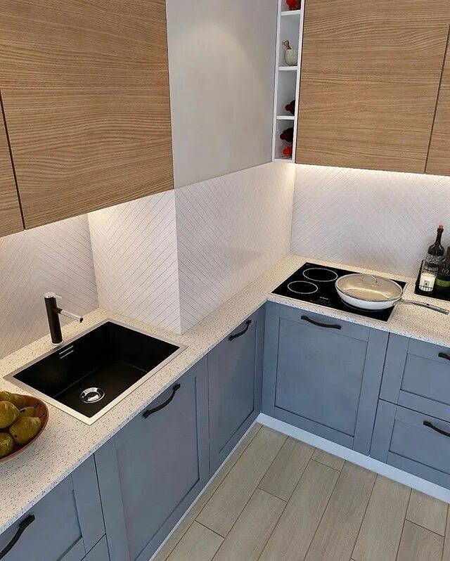 Кухня с шахтой дизайн Mari (@little.bit4) * Фото и видео в Instagram House interior, House design, Hou