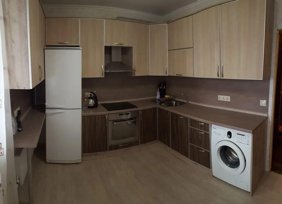 Кухня с стиральной машиной фото Тюнинг кухни собственными руками за 10 дней. - DRIVE2