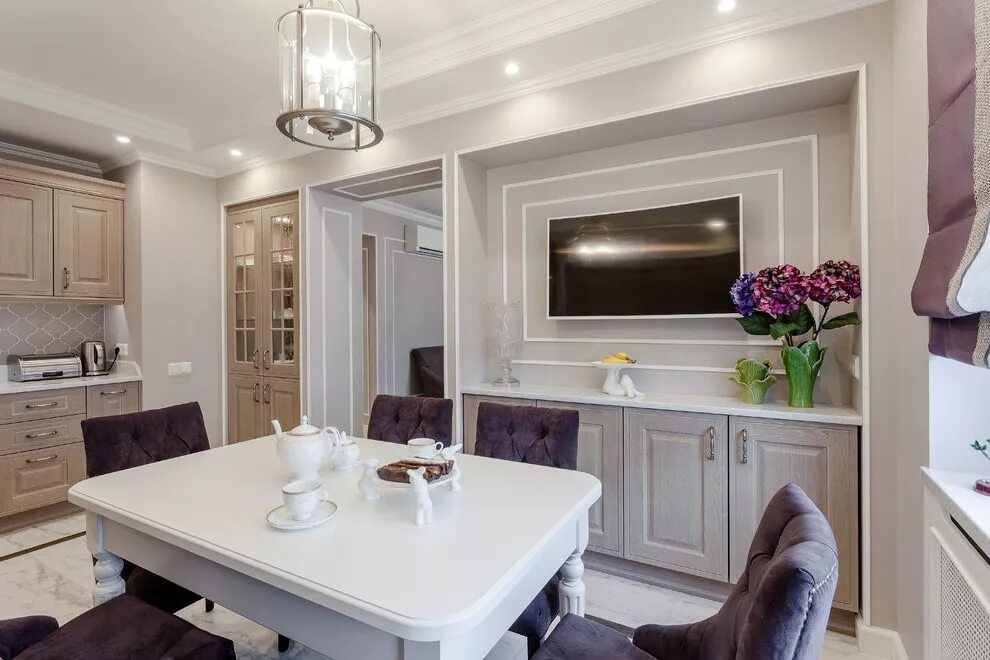 Кухня с телевизором дизайн фото Ниша под телевизор: 50+ фото в интерьере, дизайнерские идеи