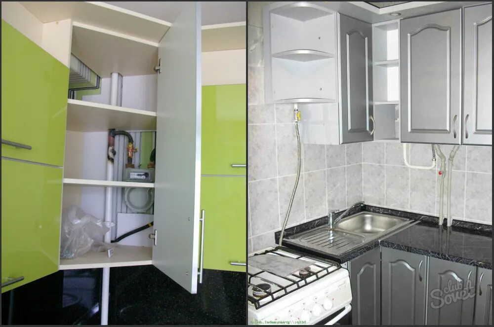 Кухня с трубами фото Варианты спрятать трубы на кухне - Гранд Проект Декор.ру