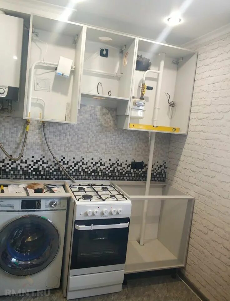 Кухня с трубами фото Трубы: прячем или выставляем напоказ Home appliances, Kitchen appliances, Home