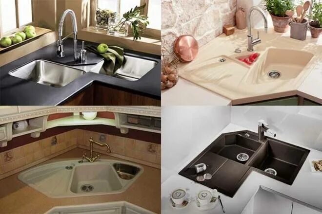 Кухня с угловой мойкой дизайн Угловая мойка на кухне: удобно или нет мыть посуду, удачное расположение в приме