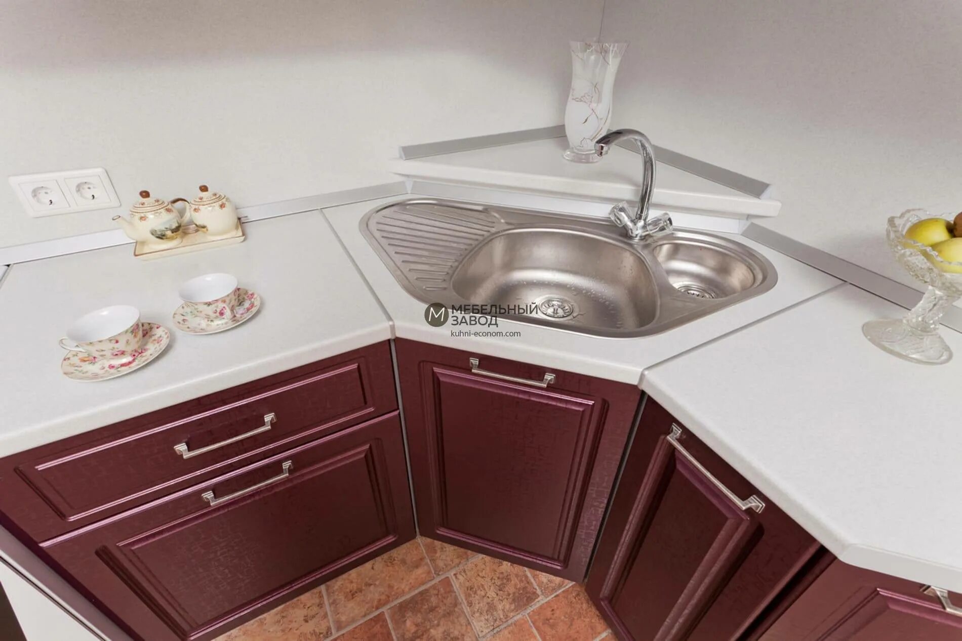 Кухня с угловой столешницей фото Кухонный гарнитур угловой: с угловой мойкой, как выбрать, дизайн, фото