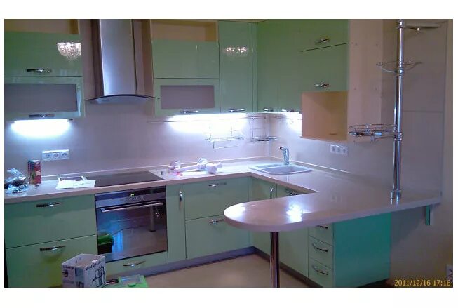 Кухня с угловой стойкой фото Угловой гарнитур с барной стойкой - купить Угловые кухни