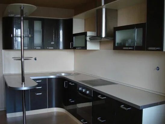 Кухня с угловой стойкой фото Пин на доске интерьер кухни