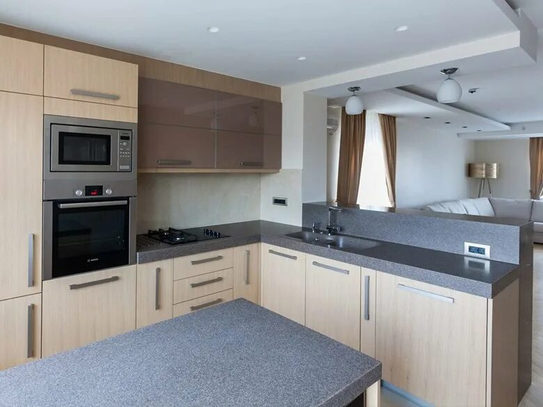 Кухня с встраиваемыми техниками фото дизайн Modern Kitchen Linea Milanovic