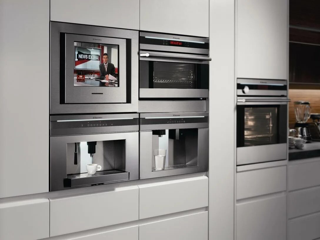 Кухня с встроенной бытовой техникой фото Каталог бытовой техники в Москве от ведущих производителей в интернет-магазине Ч