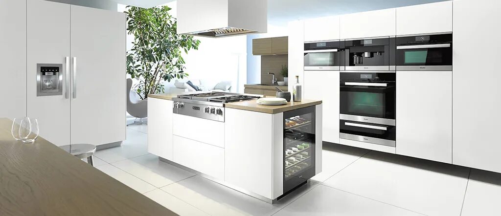 Кухня с встроенной бытовой техникой фото Бытовая техника на службе человеку