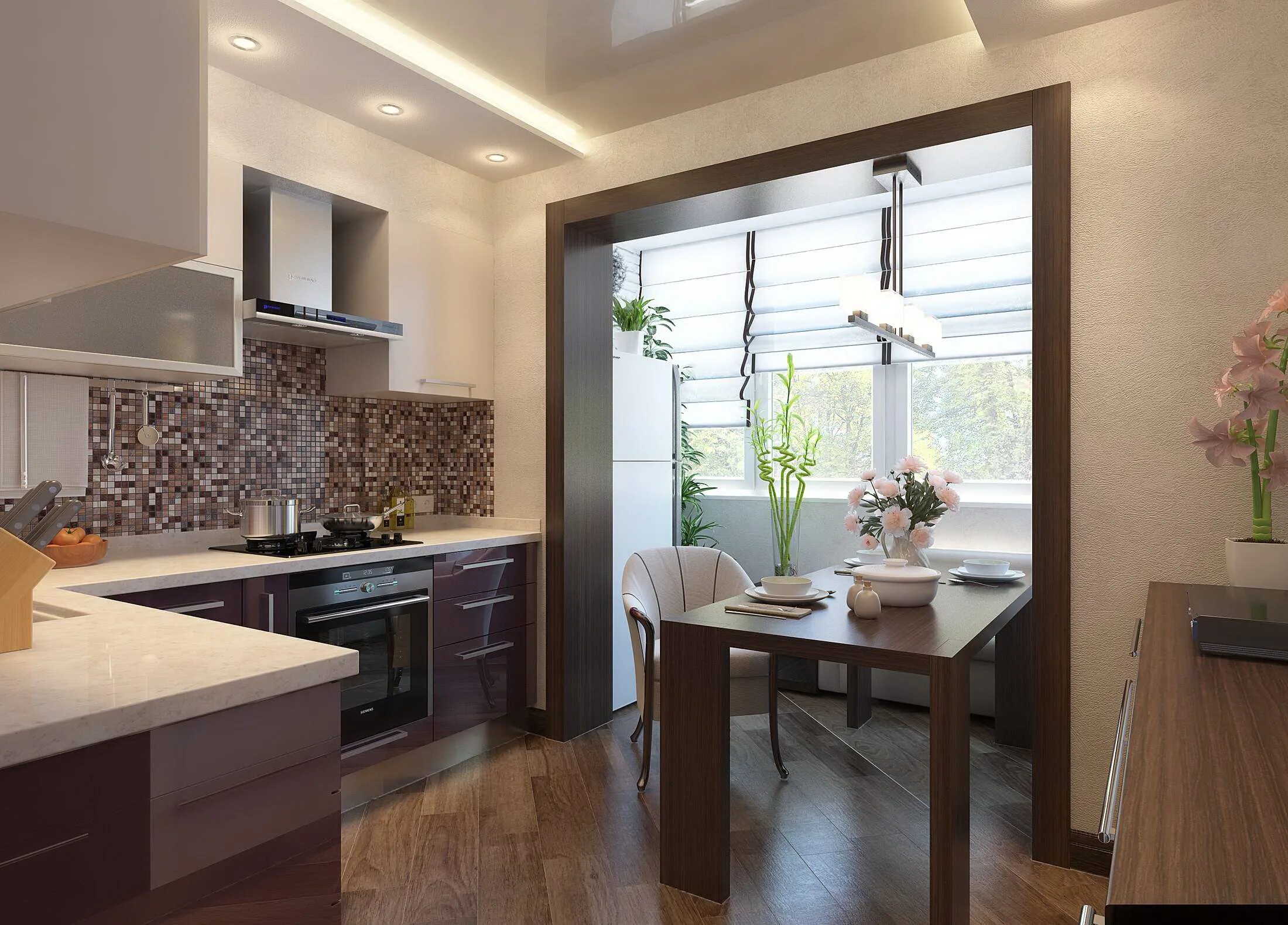 Кухня с выходом на балкон интерьер Идеи дизайна кухни гостиной - советы и обзоры от специалистов