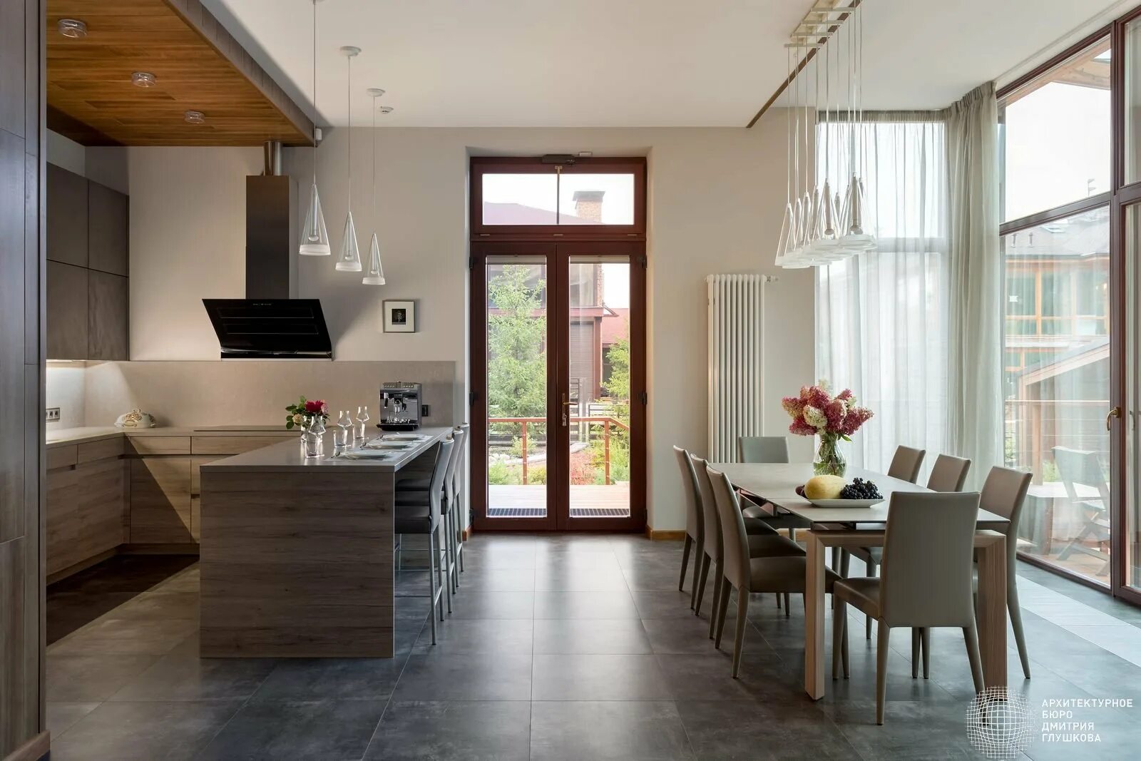 Кухня с выходом на террасу фото Кухня с выходом на веранду