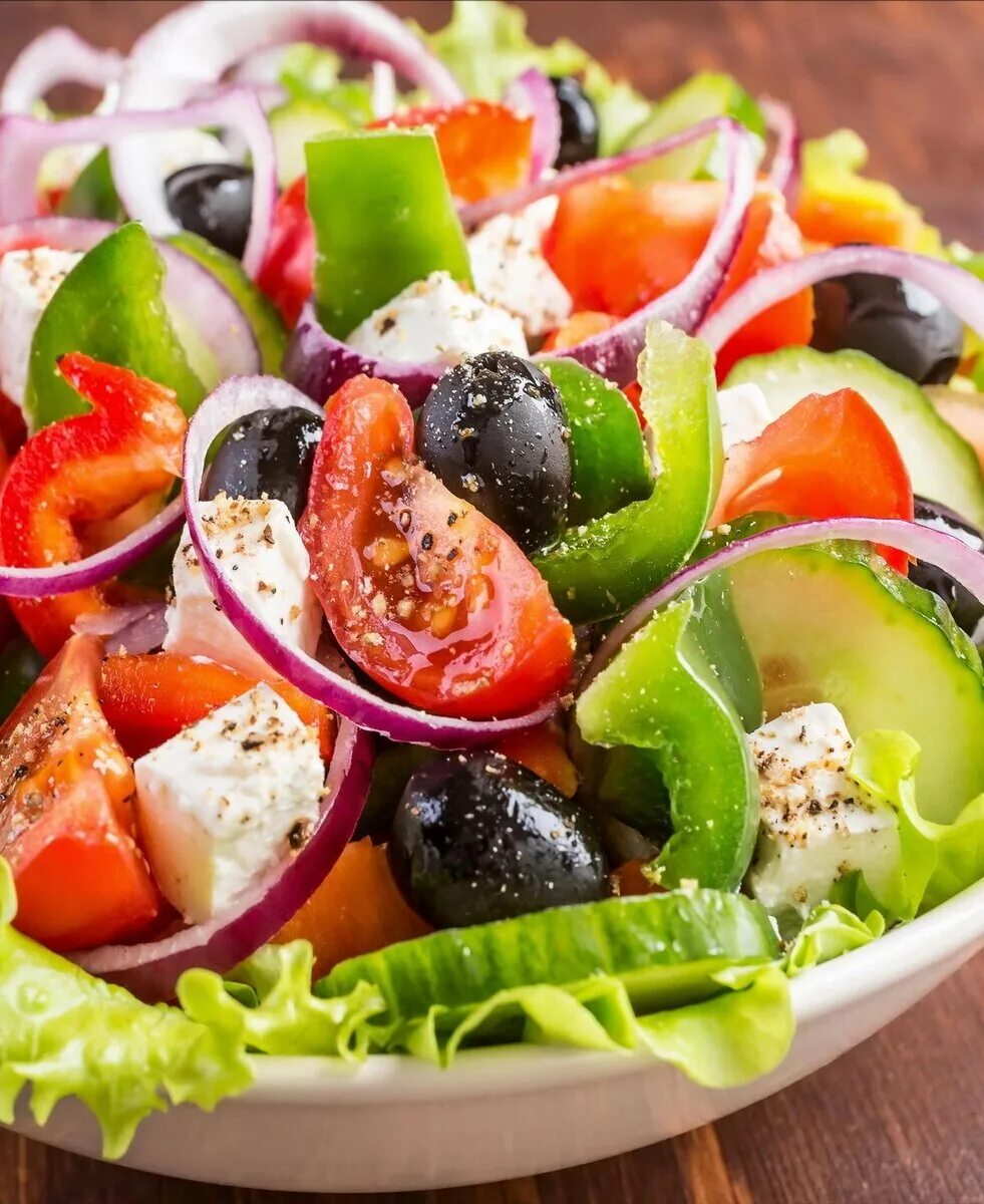 Кухня салаты рецепты с фото Греческий салат. Рецепты на бис! Дзен