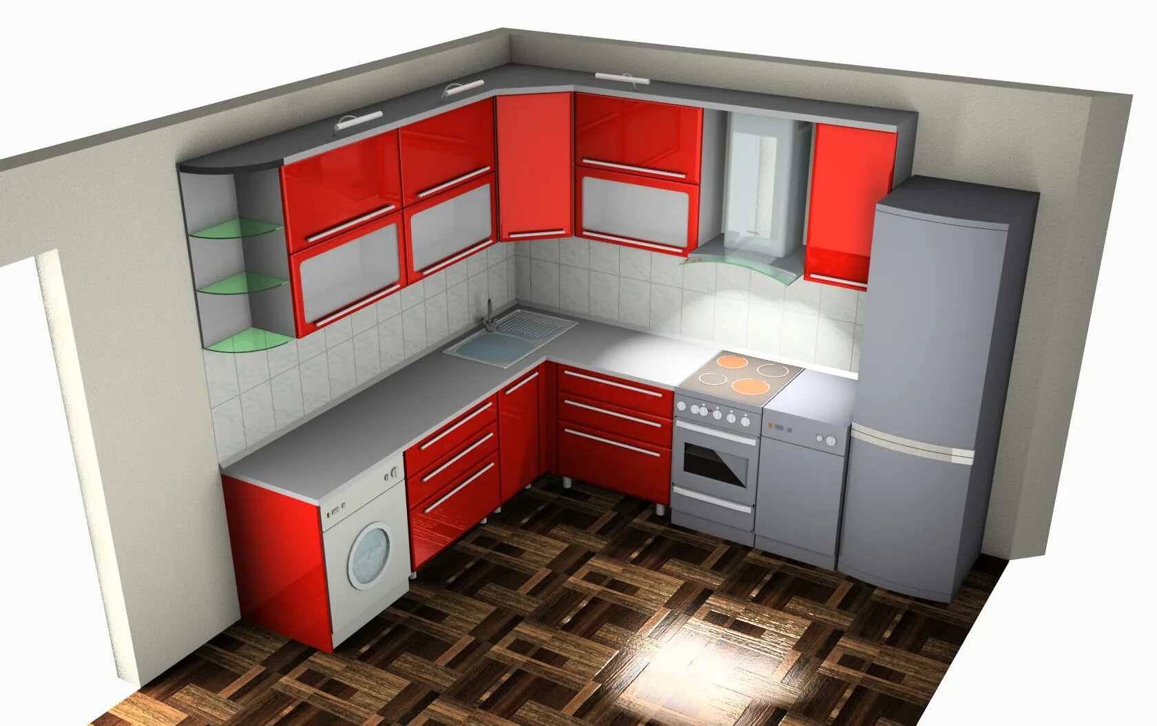Кухня сделать дизайн онлайн бесплатно ◄ A-Lux Mebel ► Корпусная мебель на заказ + ФОТО РАБОТ + 3D Проекты - 1 руб. - О