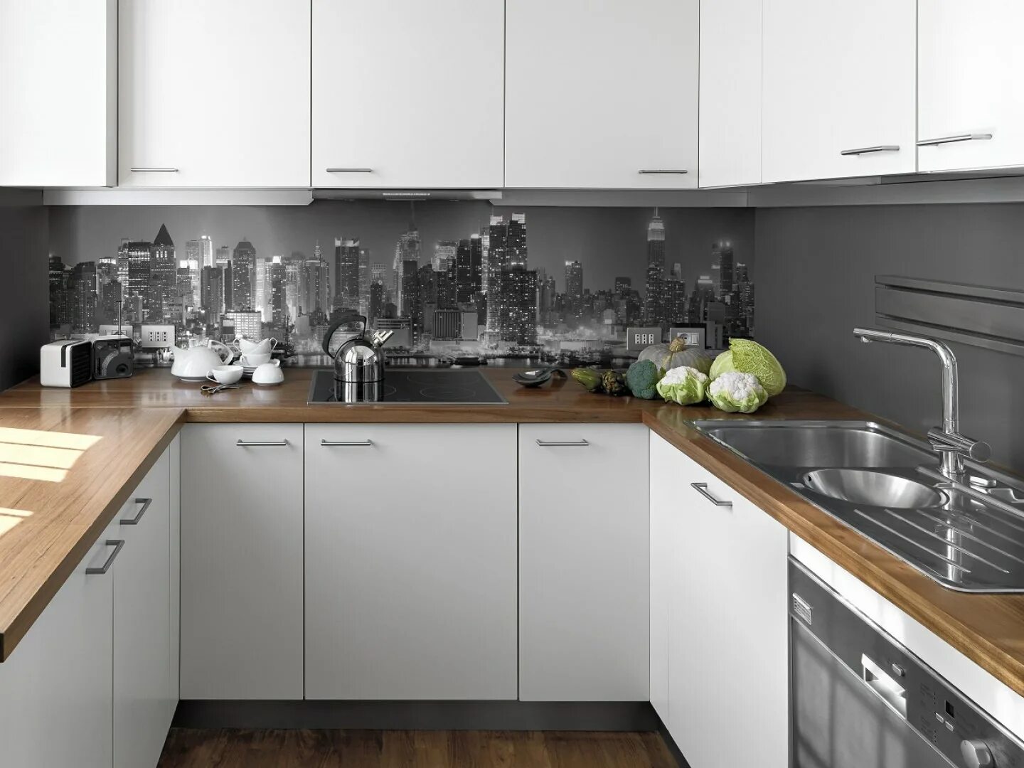 Кухня серая панель фото Фартук для кухни серый фото Molot-Club.ru