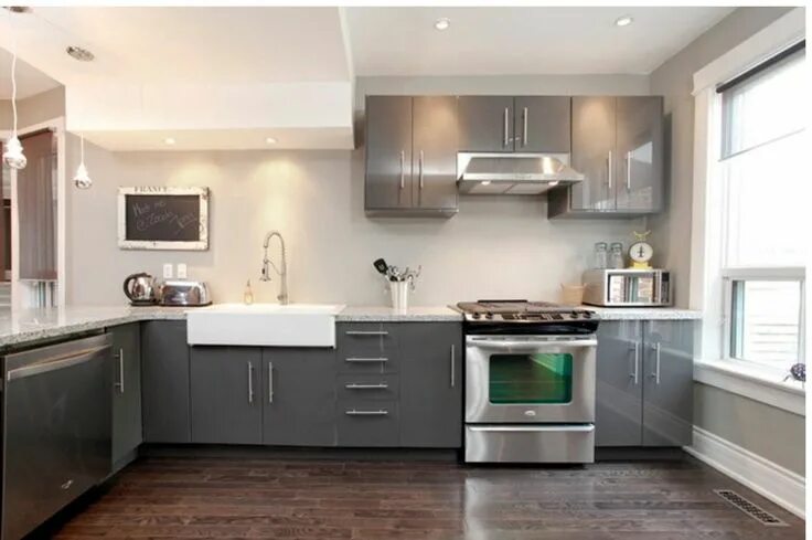 Кухня серая с каким фото Pin by sanja stojakovic on Home decor Kitchen cabinet design, Grey kitchen cabin