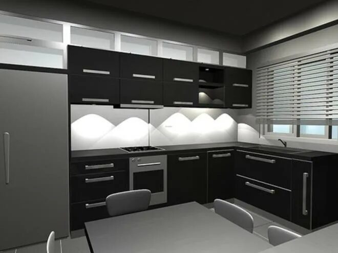 Кухня серо бело черная фото Серая кухня в интерьере (100+ фото) Сочетания цветов и тренды