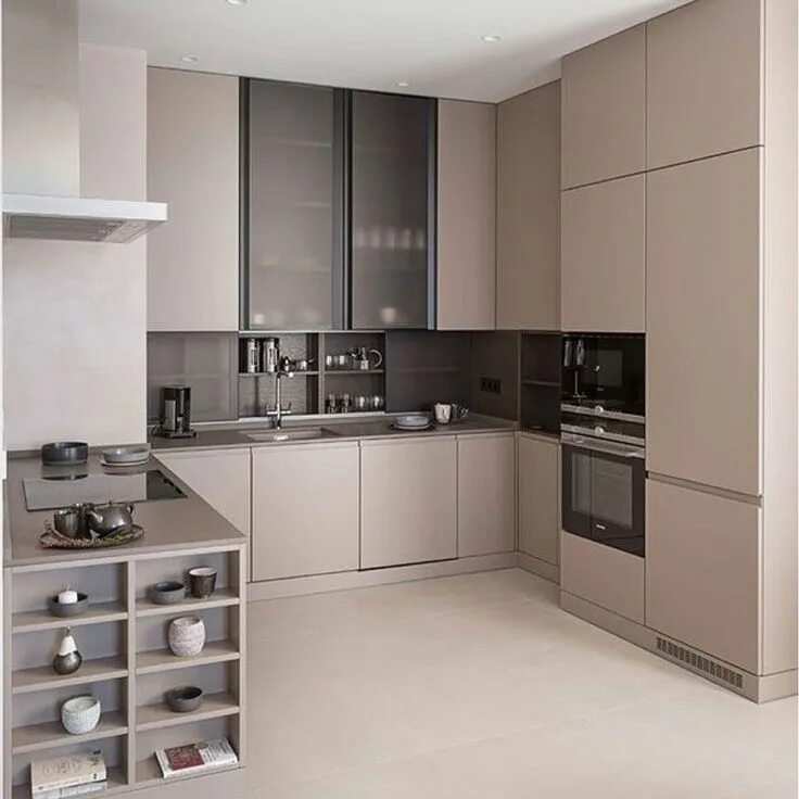 Кухня серо бежевого цвета фото Instagram post by Azita Raissi * May 27, 2019 at 5:42pm UTC Modern kitchen desig