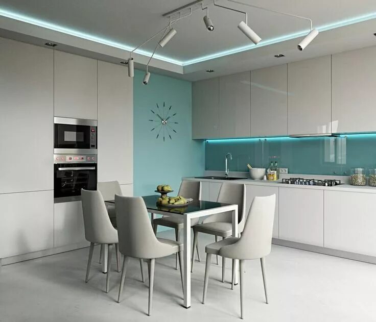 Кухня серо бирюзовая фото в интерьере Пин от пользователя Vladimir Goncharov на доске ideas Интерьер кухни, Интерьер, 