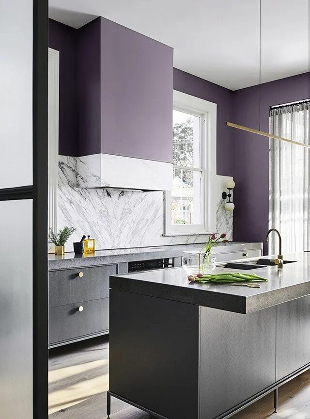Кухня серо фиолетовая фото 4 Color Trends 2019 Dulux Australia Interior paint, Kitchen colors, Purple kitch