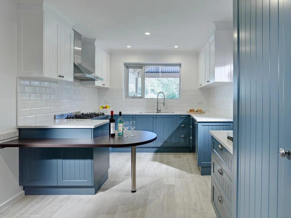 Кухня серо голубая фото современная в интерьере "The Blues" Kitchen - Классический - Кухня - Другое - от эксперта Brilliant SA H