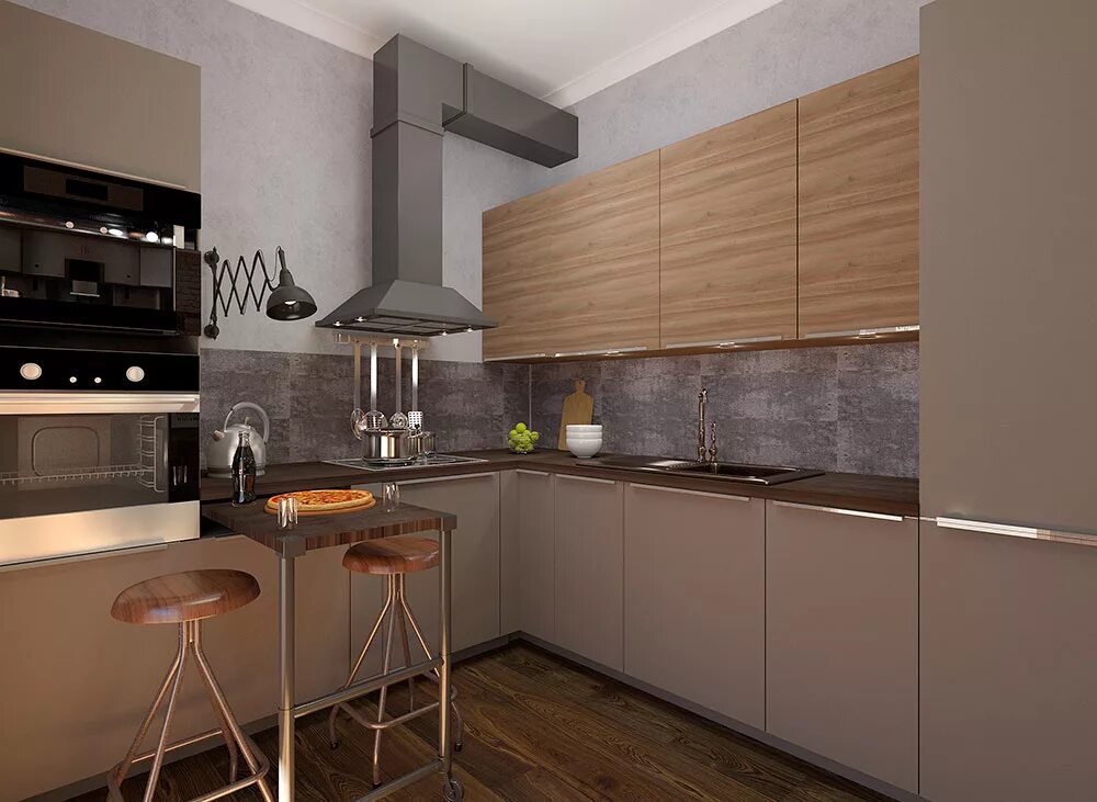 Кухня серо коричневая фото Кухня цвета капучино: 37 интересных примеров с фото в интерьере