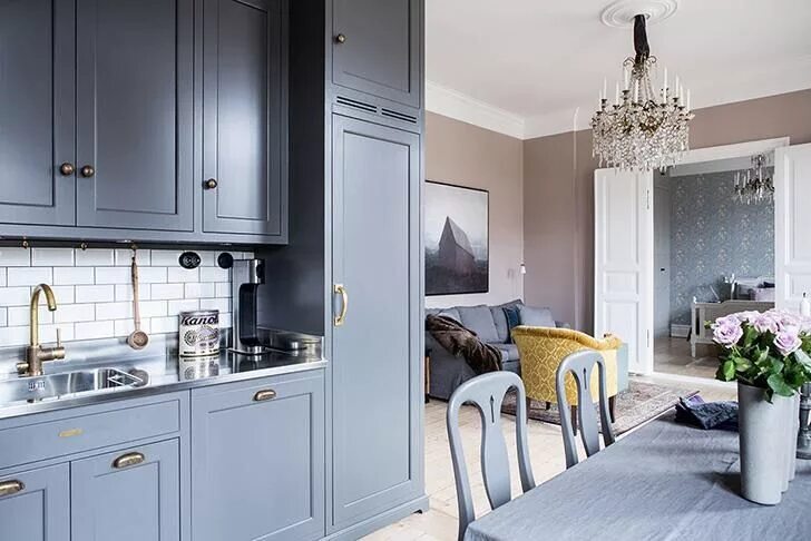 Кухня серого цвета в интерьере сочетание стен Pin by Olja on кухня Beautiful apartments, Dining room style, Shaker style cabin