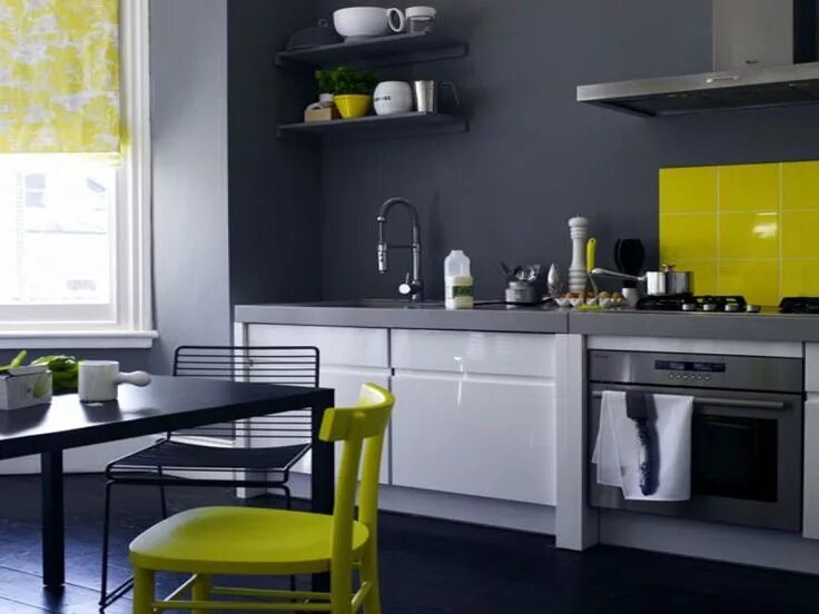 Кухня серого цвета в интерьере сочетание стен Pin on Kitchen Kitchen decor, Trendy kitchen colors, Home decor kitchen