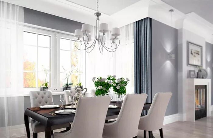 Кухня серые шторы дизайн фото Какие шторы подойдут к серым обоям