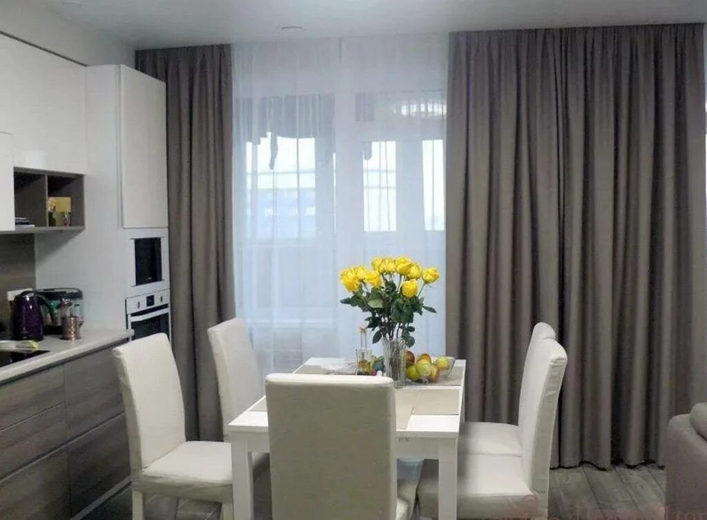 Кухня серые шторы дизайн фото Тюль на кухню - 200 фото интересных сочетаний и стилевых решений современного ди