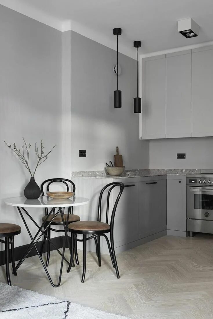 Кухня серые стены дизайн #AMerryMishapBlog Bloglovin' Grey kitchen designs, Scandinavian kitchen design, 