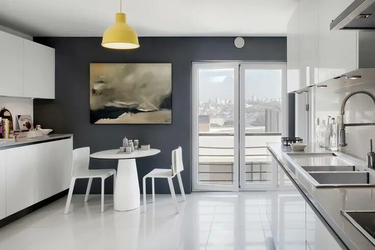 Кухня серые стены дизайн Lígia Casanova Design de Interiores Interior architecture design, Home decor, Ho