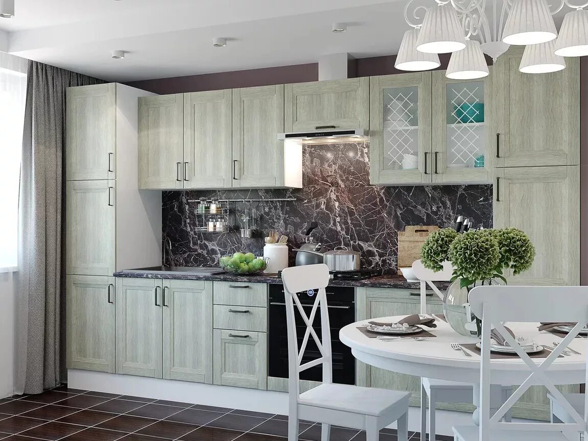 Кухня серый дуб фото Кухня Винтаж дуб седой - купить в Челябинске на Дом74мебели.ру