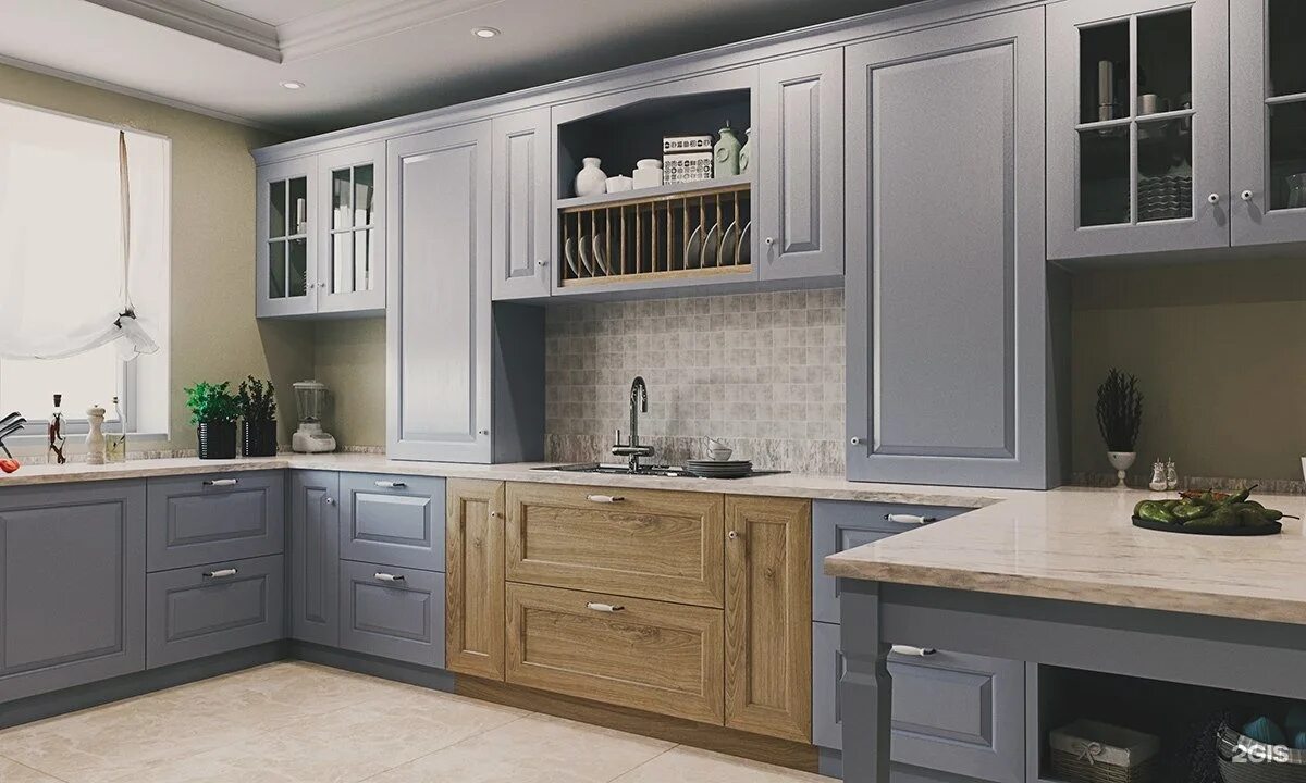 Кухня серый дуб фото Cesar, салон-магазин, Труда, 185а, Челябинск - 2ГИС
