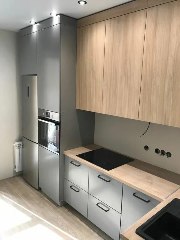 Кухня серый дуб фото Кухня Дуб Урбан серый 330*120 см в Новосибирске. Цена товара 126 000 ₽/комплект,