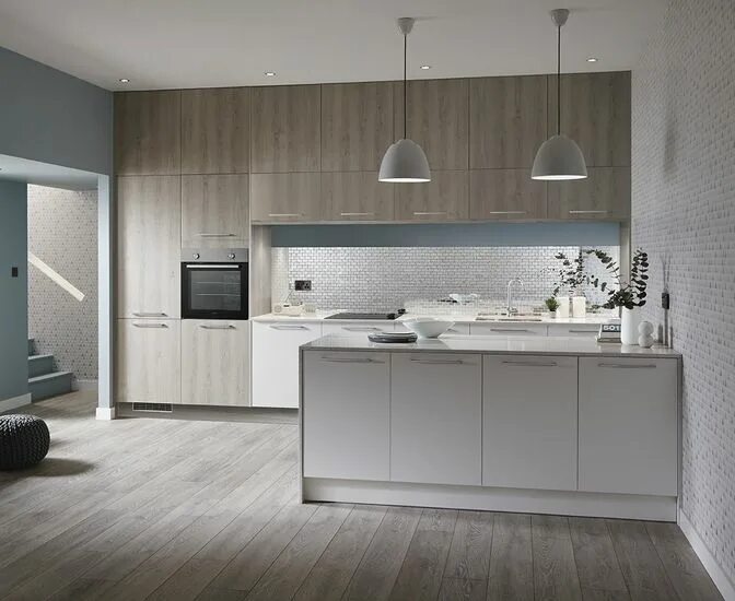 Кухня серый дуб фото Kitchens Kitchen fittings, Free kitchen design, Kitchen design trends