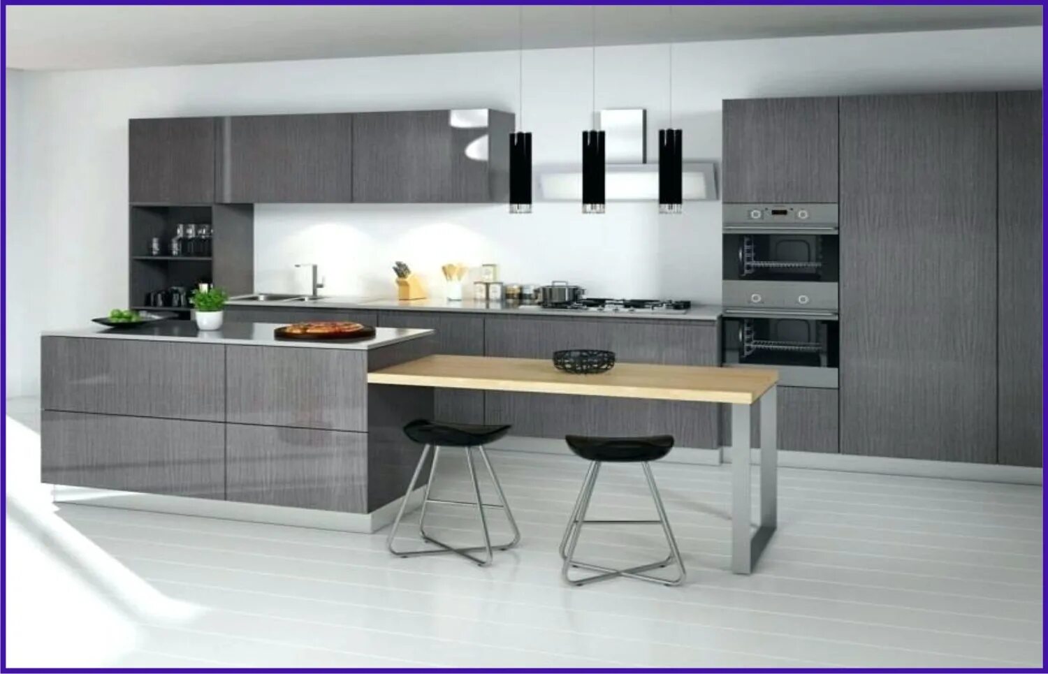 Кухня серый дуб фото 4517 макасар грей Столешницы, кухни, шкафы купе