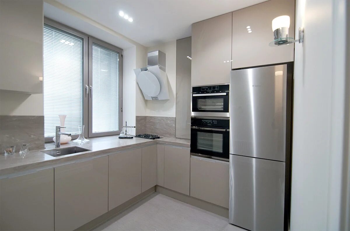 Кухня серый кашемир в интерьере фото Кухня Alvic Lux