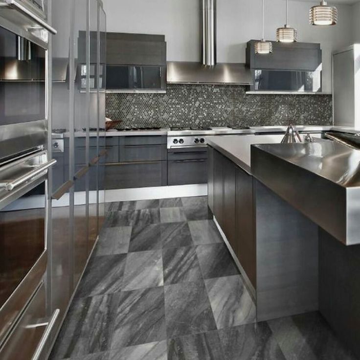 Кухня серый мрамор в интерьере Atlas Tile+Stone on Instagram: "#atlastile #evolution #marble #naturalstone #por