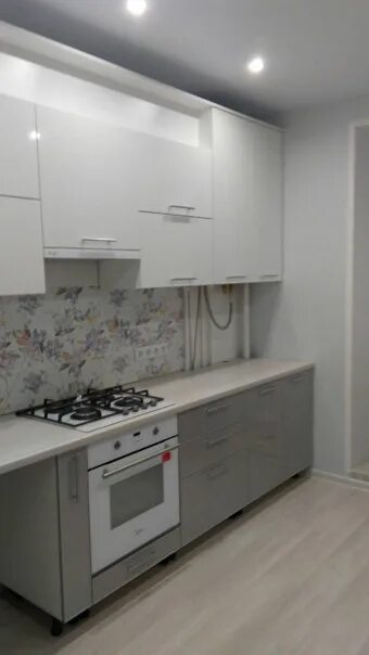 Кухня серый низ белый верх фото Кухня "Белый верх, серый низ" - Фотография 2 из 9 ВКонтакте