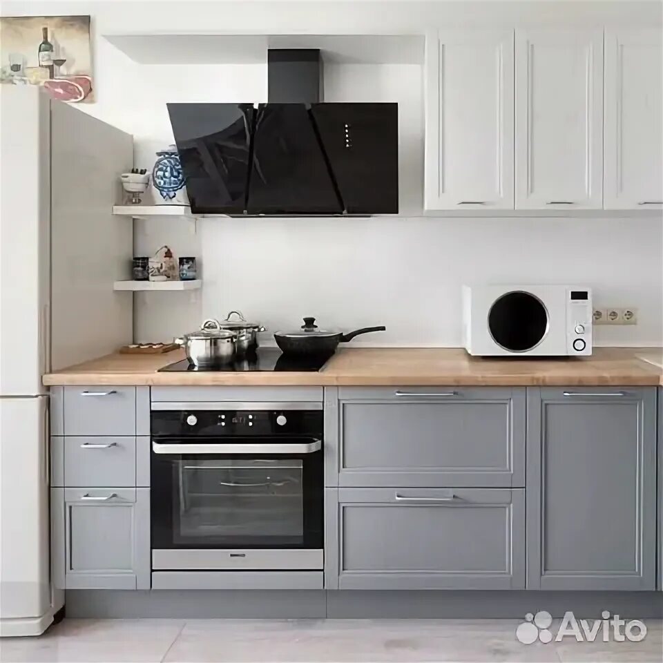 Кухня серый низ фото Кухонный гарнитур купить в Перми Товары для дома и дачи Авито