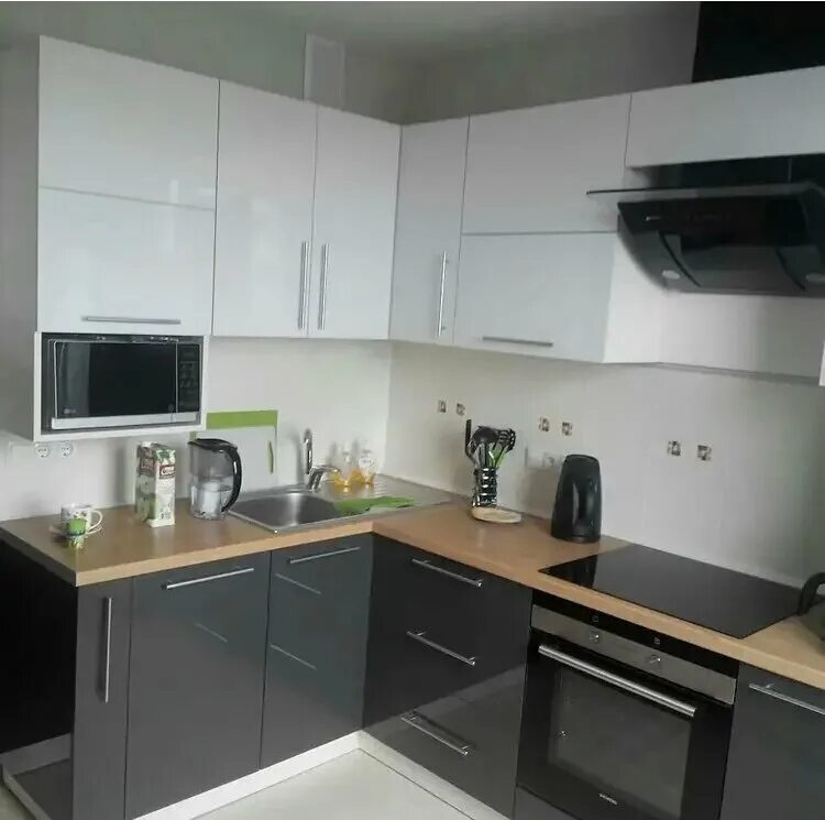 Кухня серый низ фото Проф-Лайн - Ремонт и строительство, Изготовление мебели, Изготовление шкафов-куп