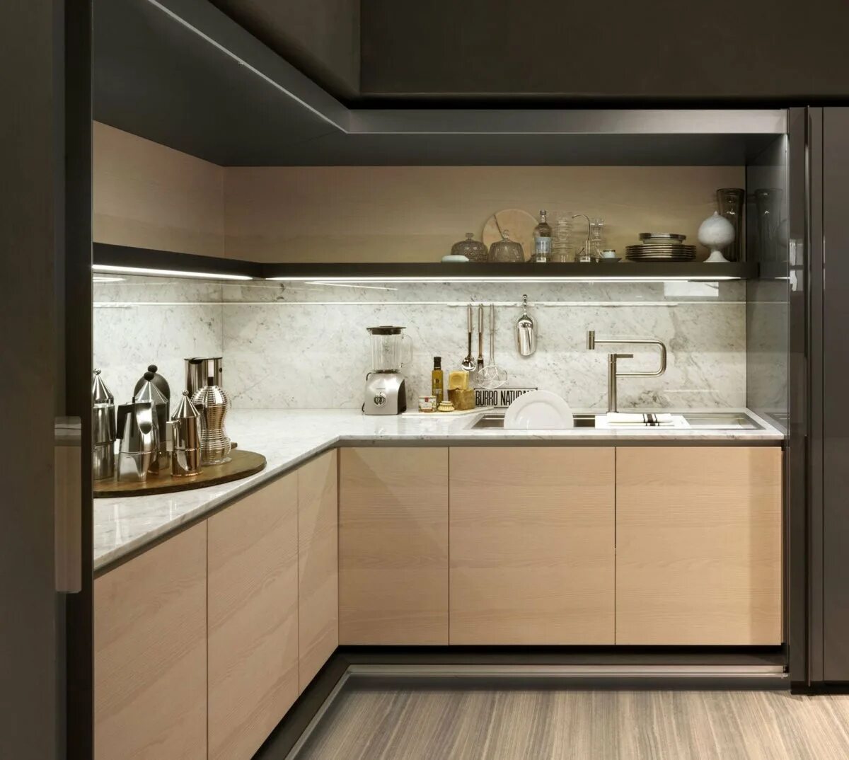 Кухня шампань в интерьере Кухня шампань - 58 фото