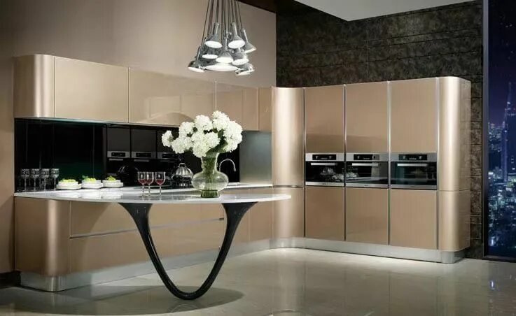 Кухня шампань в интерьере Кухни цвета шампань металлик фото: 11 тыс изображений найдено в Яндекс.Картинках